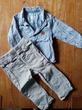 Ensemble Jean chemise 18 mois
