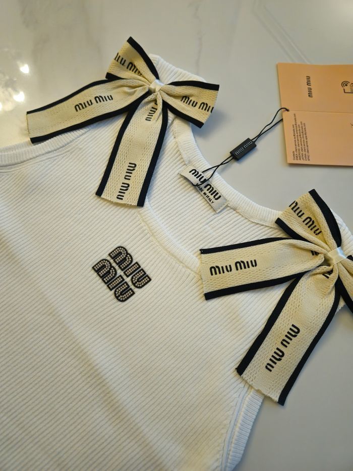 Débardeur Miu Miu noir - photo numéro 3