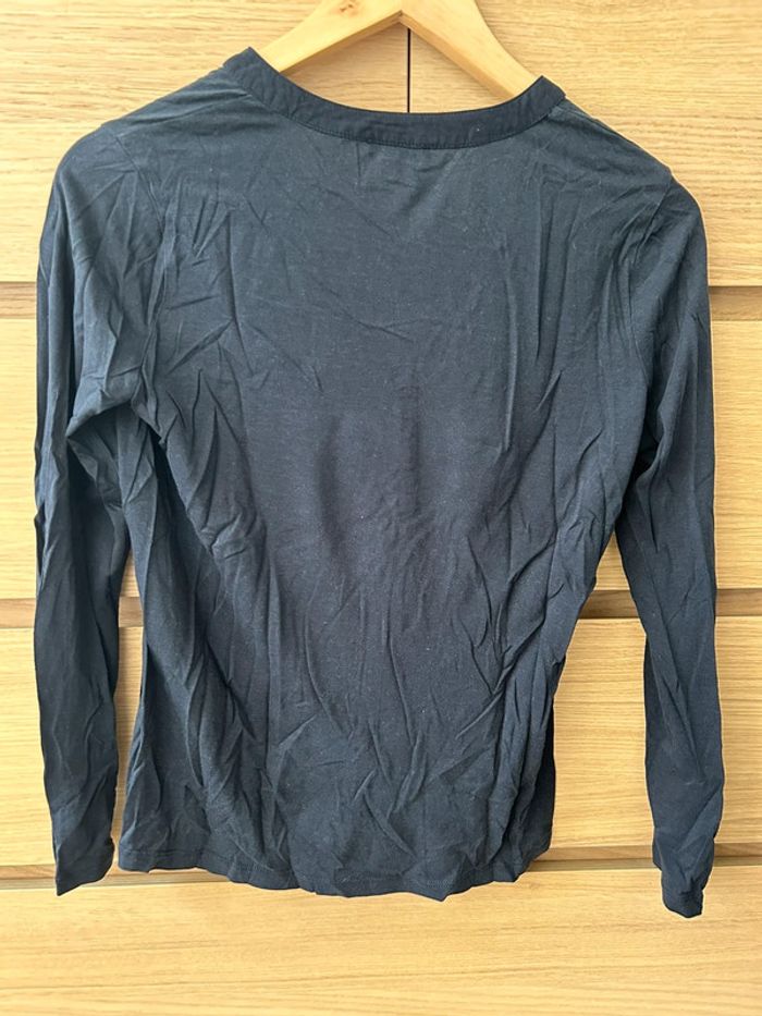 Blouse Massimo Dutti bleu marine - photo numéro 2