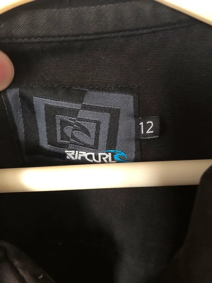 Veste en jean noire RipCurl 12 ans - photo numéro 5