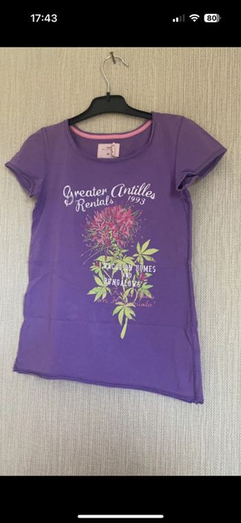 T-shirt H&M violet 6/8ans