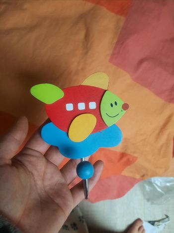 1 atere en bois enfant avion sur nuage ciel