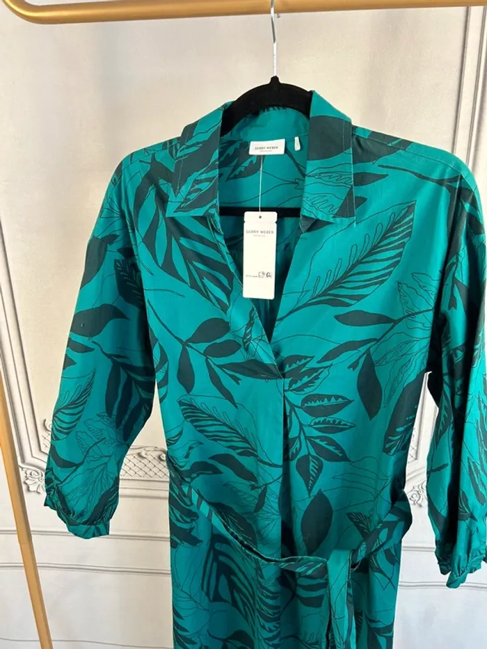 Robe longue verte et noir Gerry Weber 44 neuve - photo numéro 2