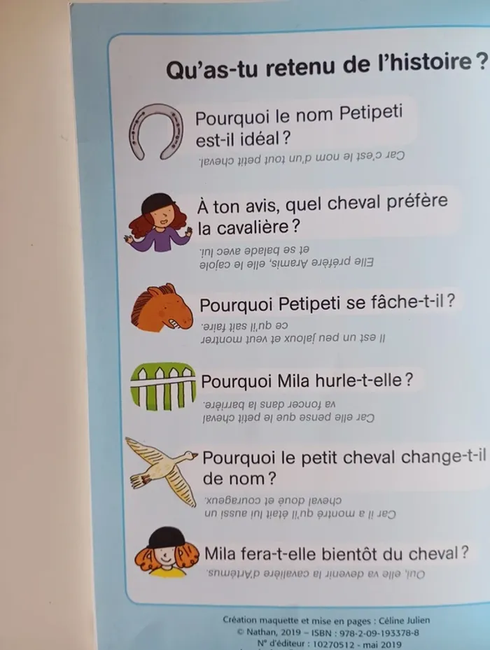 Regarde je lis avec Noé et Mila - Mila et le petit cheval - Niveau 1 CP - photo numéro 6