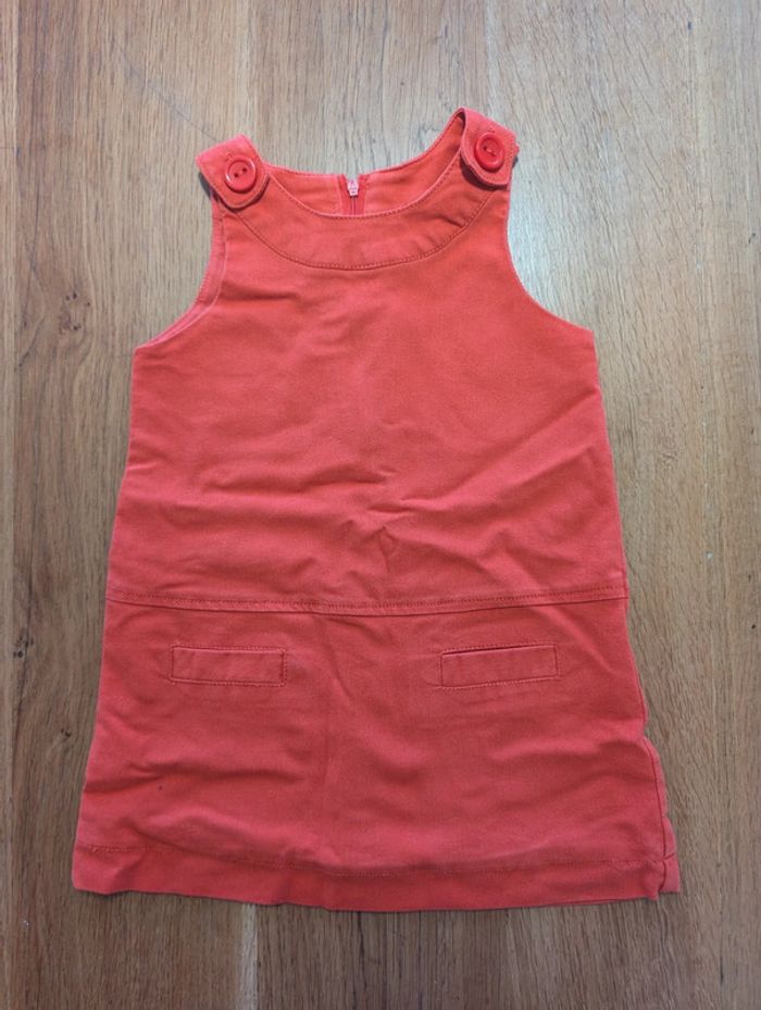 Robe en jean Okaïdi 3 ans rouge