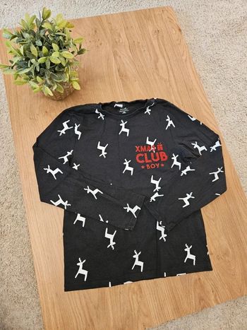 Tee shirt manches longues Kiabi 10 ans Noël