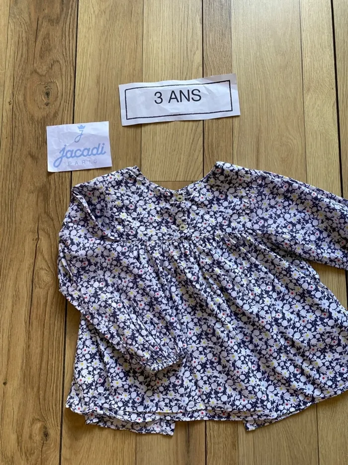 Blouse liberty Jacadi 36 mois fleurs