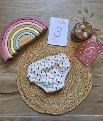 🌸Couche de bain bébé fille 3 - 6 mois 62 / 68 cms