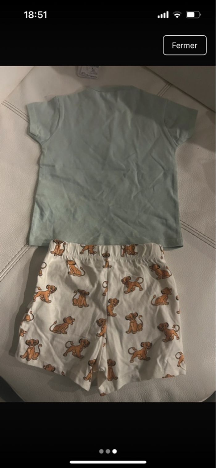 Pyjama short roi lion Disney 18 mois - photo numéro 3