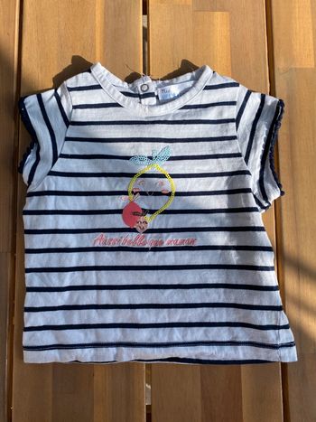 t-shirt manches courtes 12 mois