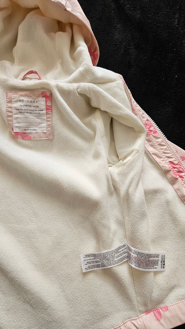 Ciré fille 18-24 mois 92 cm 🌸 Imperméable Primark mi-saison - photo numéro 10