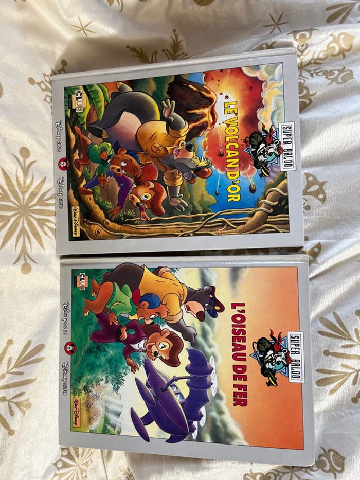 Lot de 2 livres BD vintage Super Baloo Disney Club