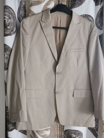 Veste beige Brice en coton taille 50