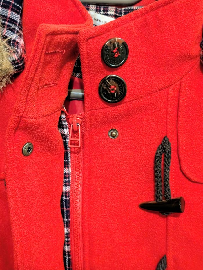 ❤️ Manteau rouge femme Stradivarius – Taille M - photo numéro 3
