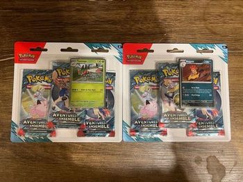 2 Tripack aventures ensemble Pokémon