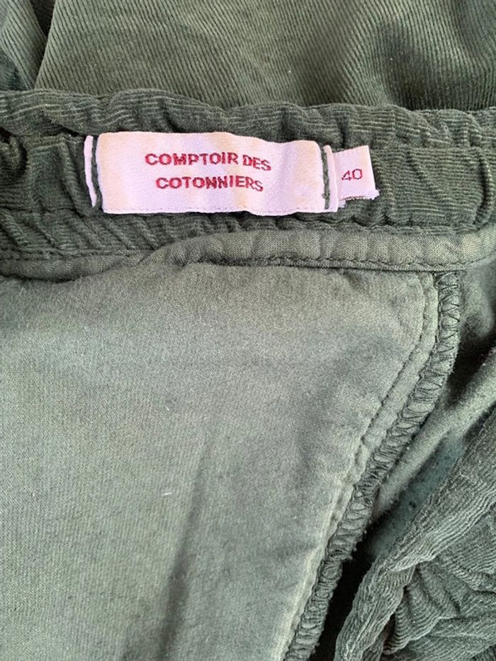 jupes mi-longue Comptoir des Cotonniers vert foncé taille 40 - photo numéro 9
