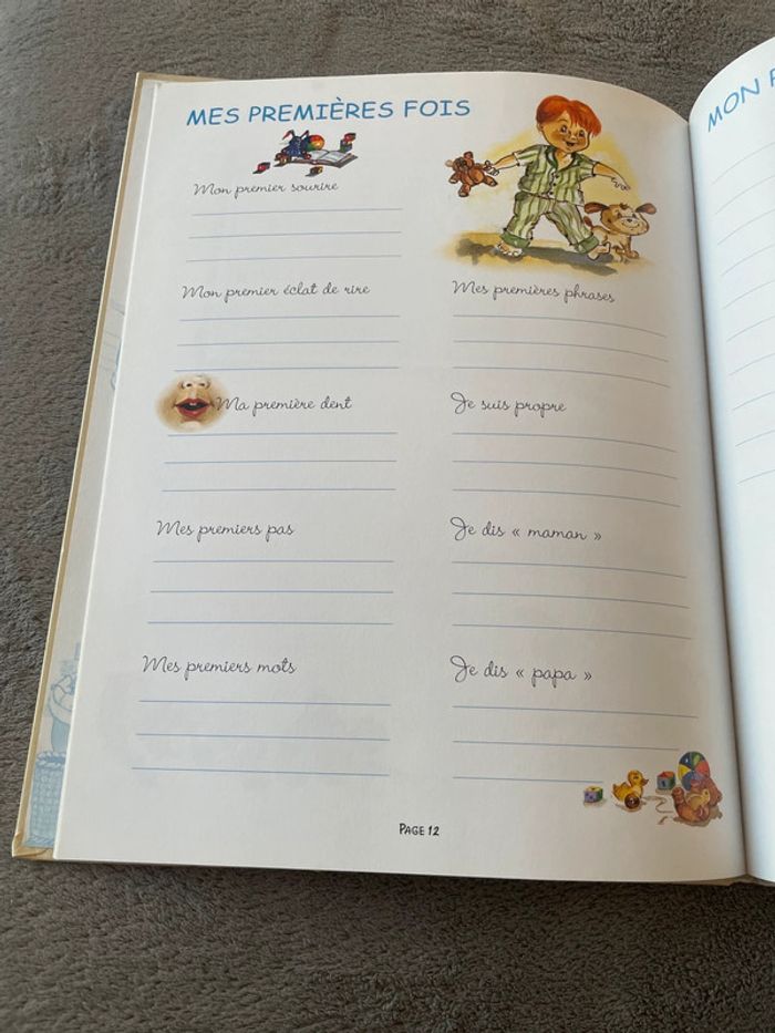 livre le roman de bébé : livre de naissance pour garçon - photo numéro 3