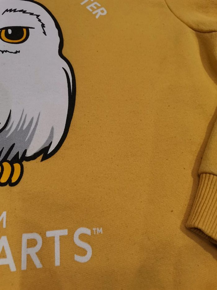 Sweat Harry Potter Edwige jaune 12 ans - photo numéro 2