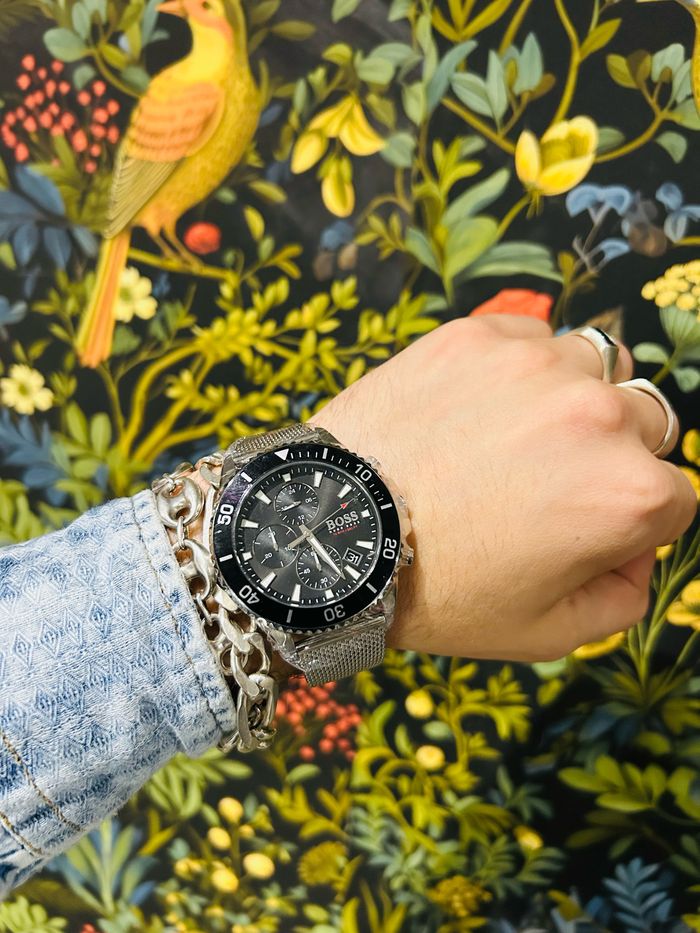 Montre Boss Admiral en Acier Argenté