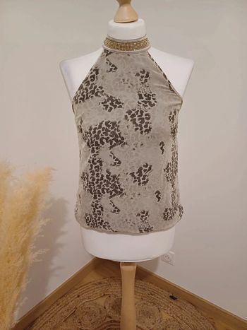 Blouse chic à imprimé Léopard No Excuse taille XS/S 34/36