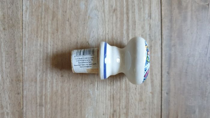 Neuf souvenir Mallorca bouchon décoratif céramique et liège - photo numéro 3