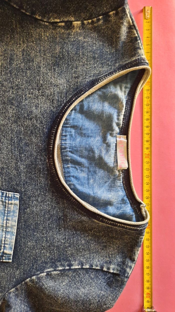 Sweat jean bleu taille S - photo numéro 3