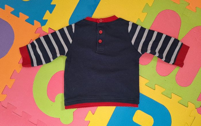 Lot 3 t-shirts manches longues, taille 6 mois (68 cm) - photo numéro 7