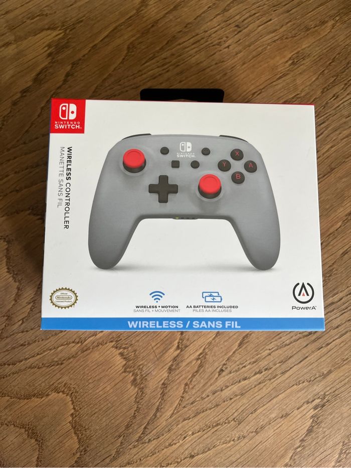 Manette switch grise Bluetooth neuve scellée