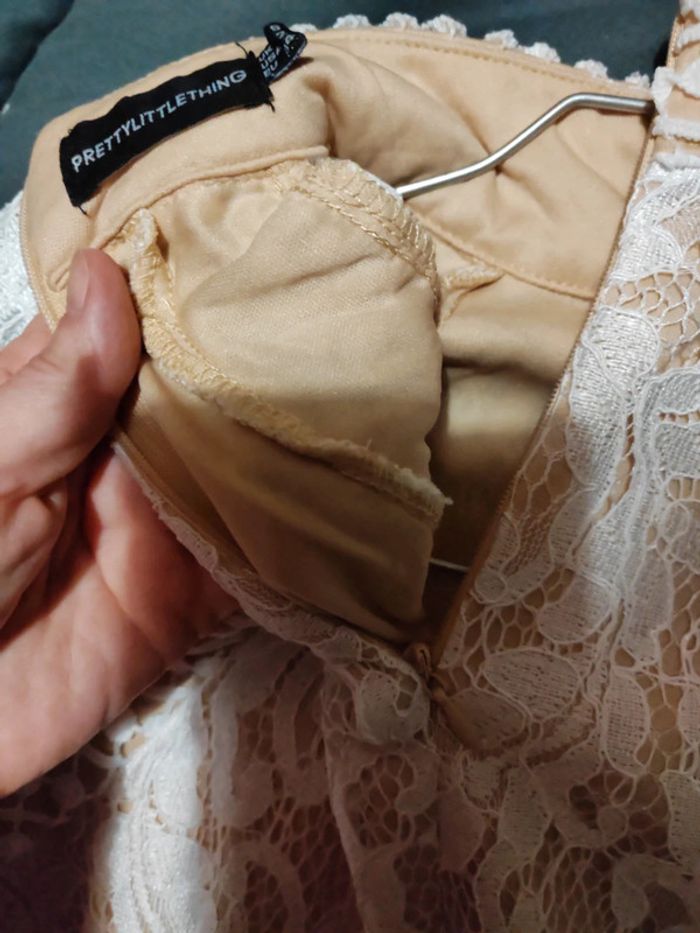 Robe blanche moulante femme comme neuf - photo numéro 4