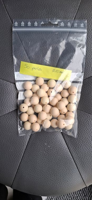 Lot de perles en silicone