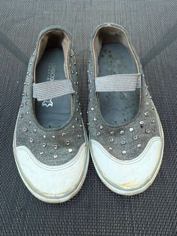 Chaussures Baskets argentée Geox