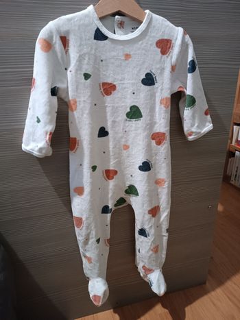 Pyjama velours coeur