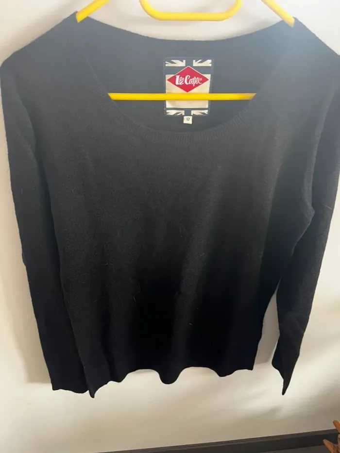 Pull noir femme Lee Cooper