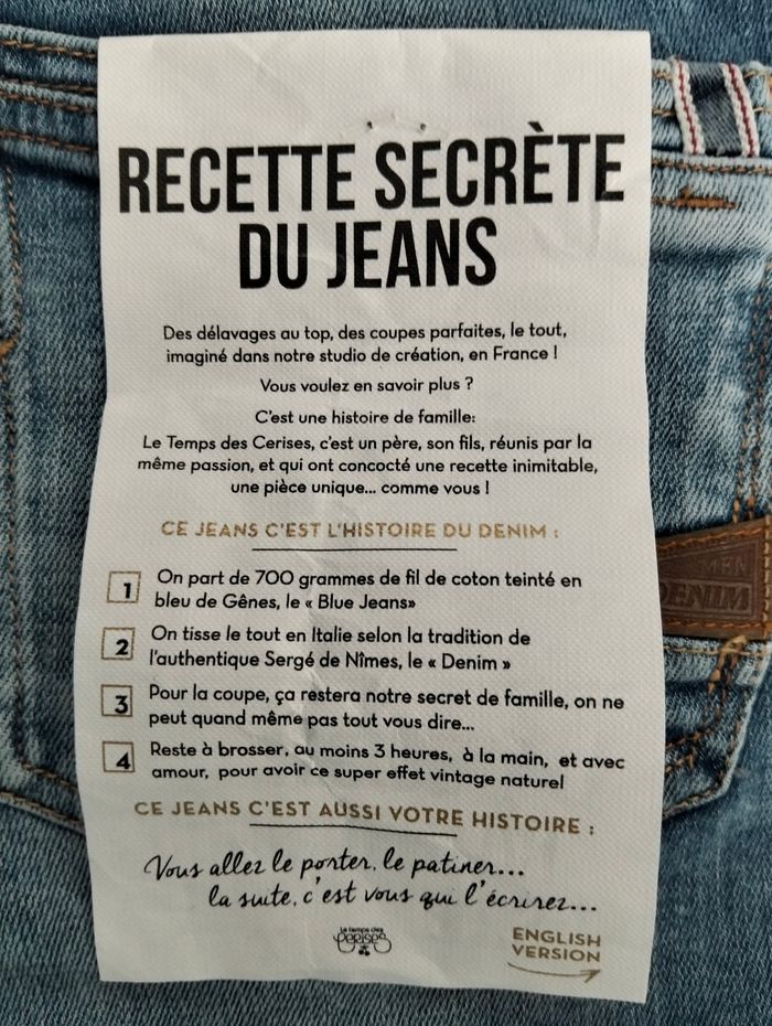 Jeans bleu W29 le temps des cerises - photo numéro 6