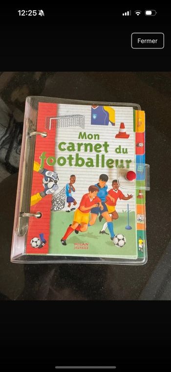 livre Mon carnet du footballeur