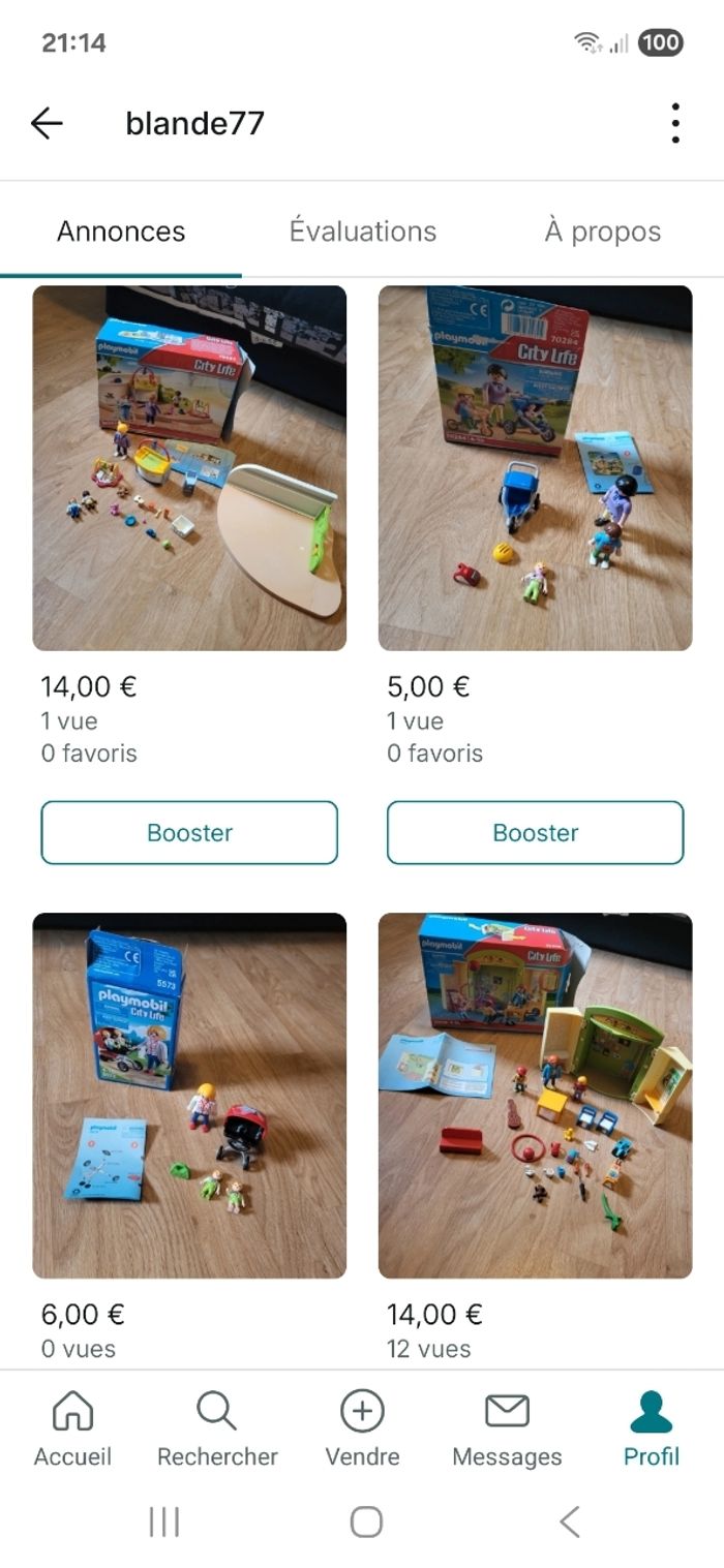 Divers playmobils univers city life, country et princesse