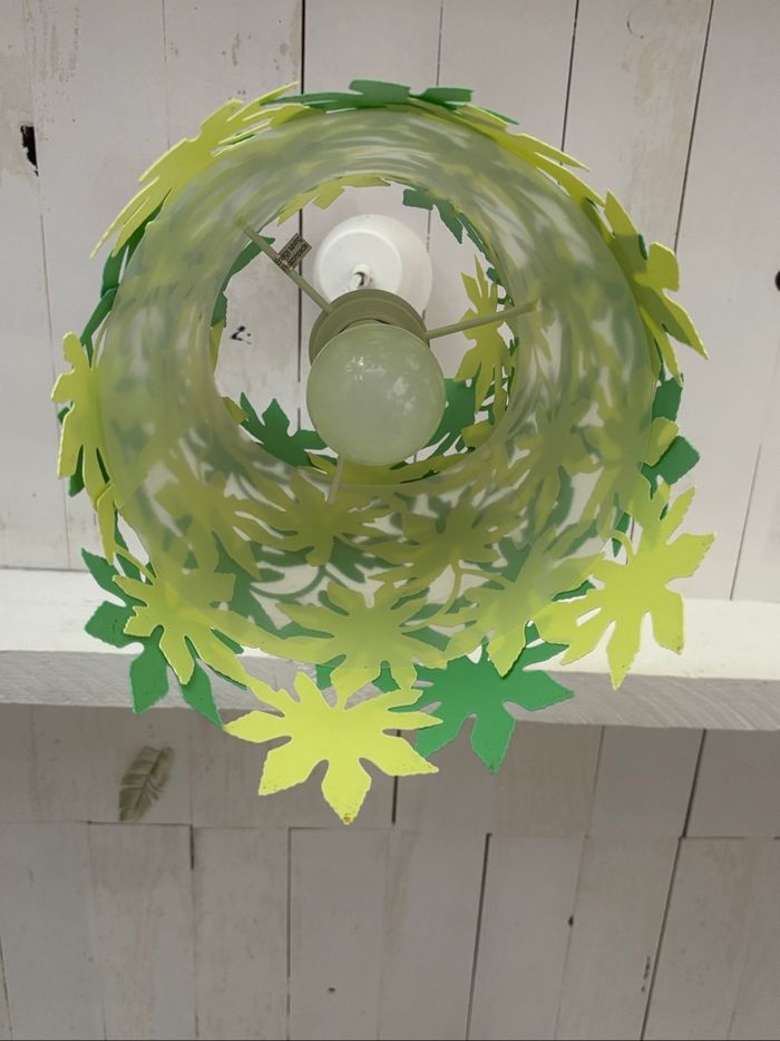 Lustre plafonnier feuille jungle - photo numéro 3