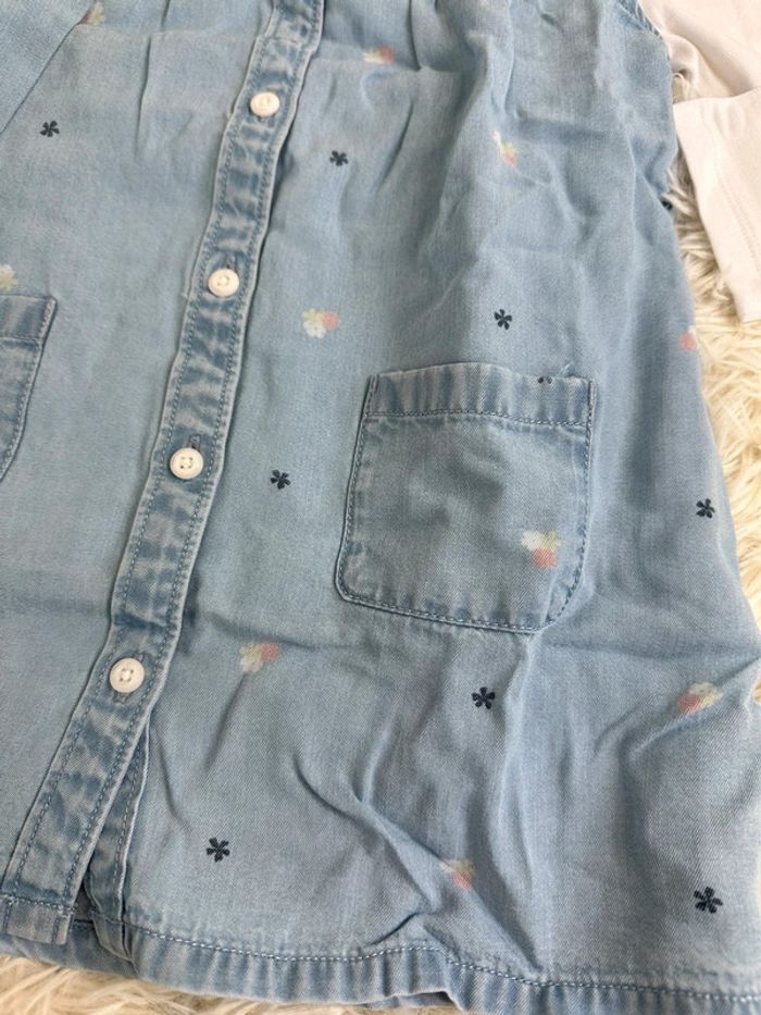 Robe en jean et t-shirt manches longues Tommy Hilfiger taille 2 ans - photo numéro 2