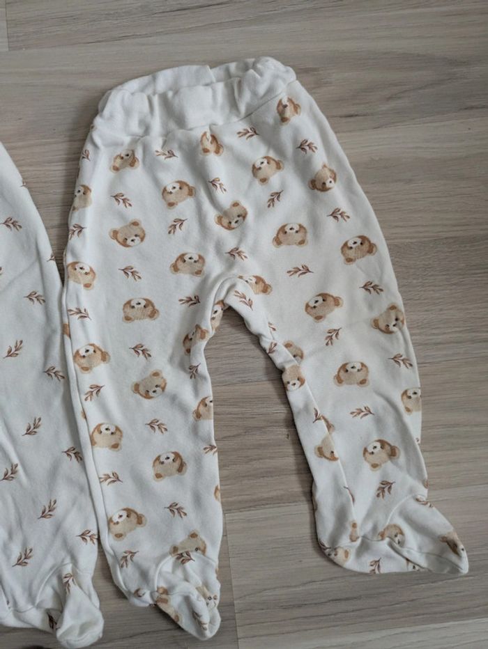 Lot de 3 pantalons avec pied 6-9 mois - photo numéro 4
