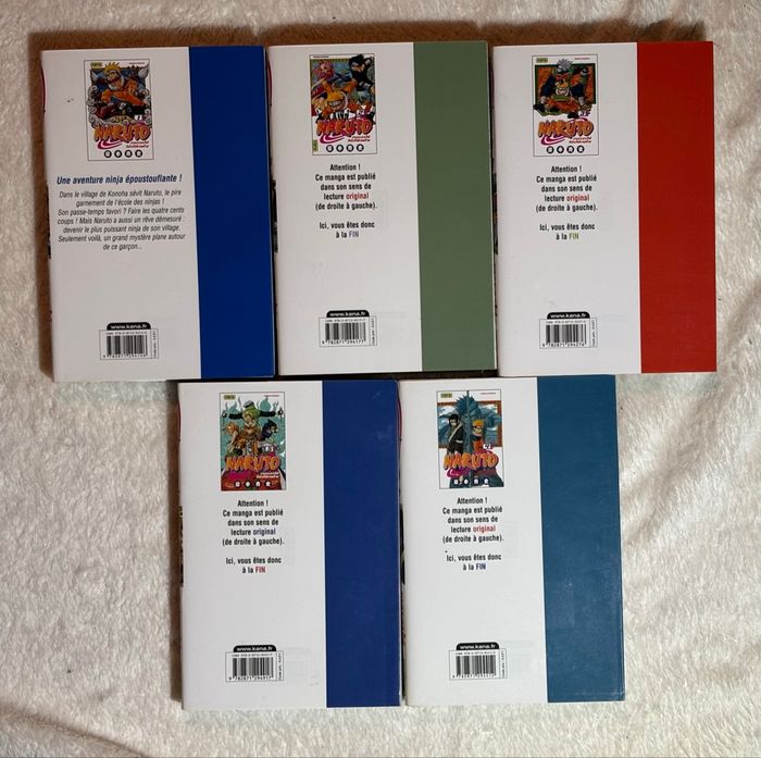 🧡 Lot de 5 Mangas Naruto Tomes 1 à 5 – Édition Kana - photo numéro 3