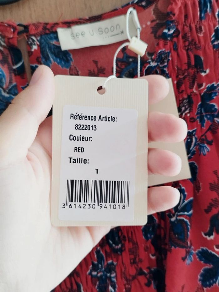 Superbe robe fleurie See U Soon neuve avec étiquette taille 1 - photo numéro 3