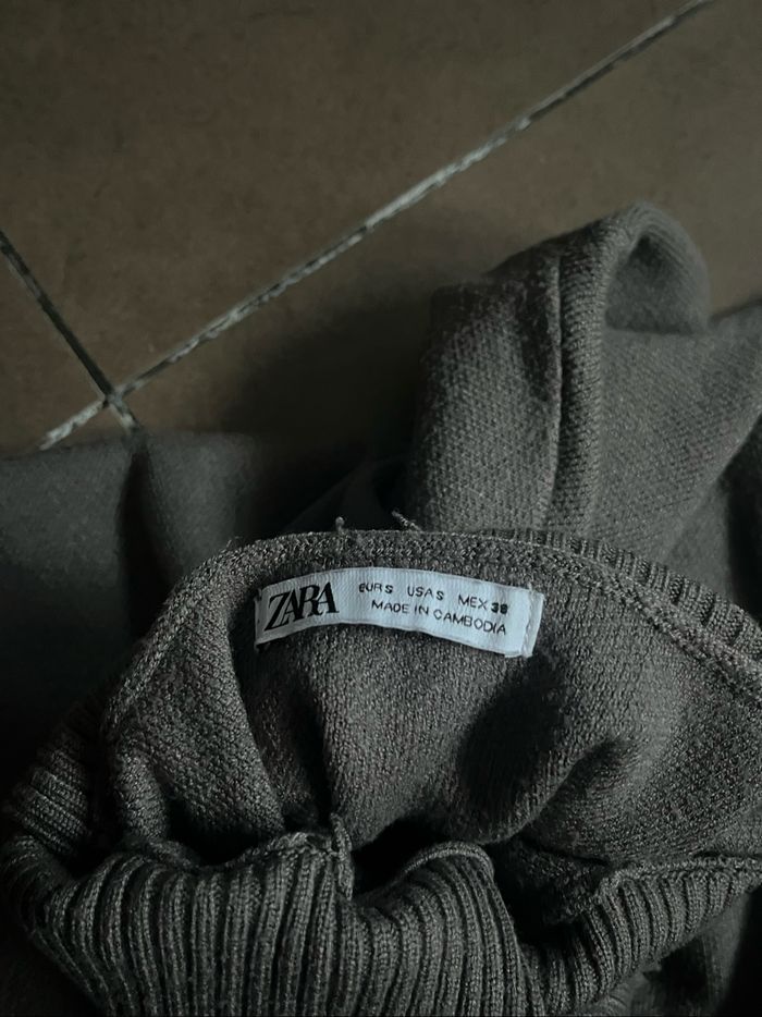 Pull col roulé Zara taupe (Taille S) - photo numéro 4