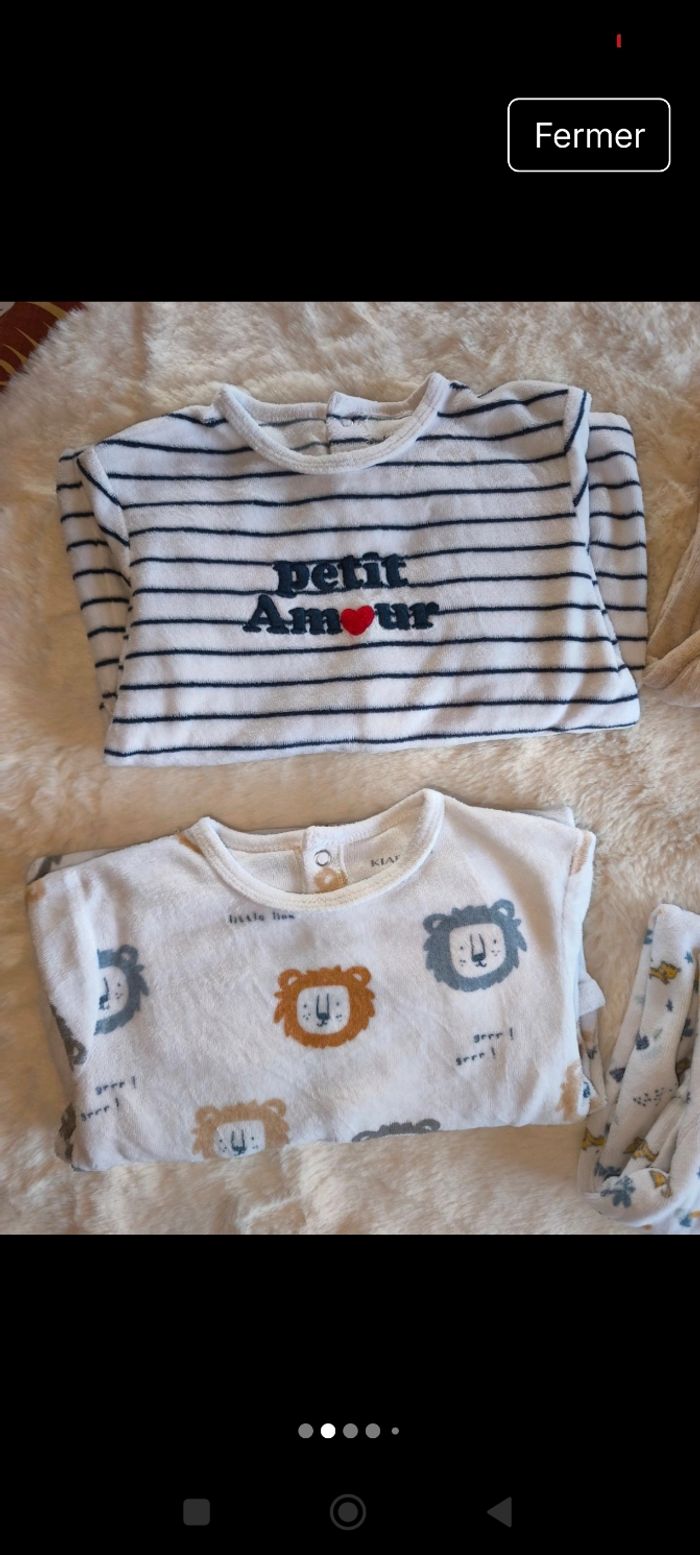 Lot pyjamas kiabi 24mois - photo numéro 2