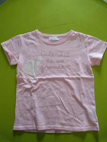 Tee-Shirt rose Interdit de me gronder