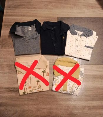 Lot de 5 polos 3 ans