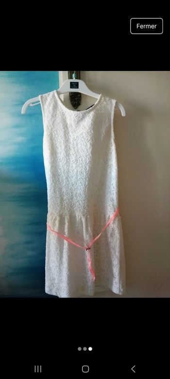 Robe dentelle blanche