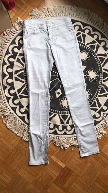 Pantalon IKKS slim 26 gris clair perle irisé