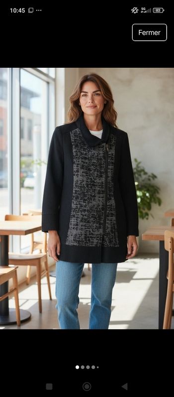 Manteau laine femme 44