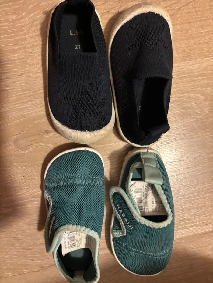 Lot de deux paire de chaussures d’été / plage