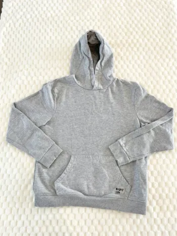 Sweat capuche gris